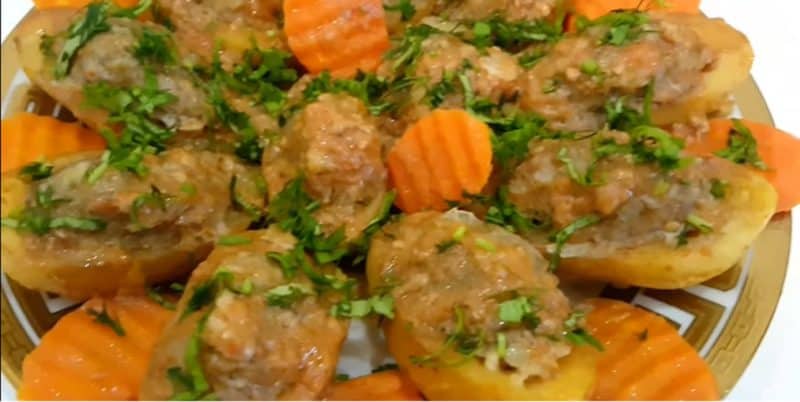 Աղացած միսը կարտոֆիլով