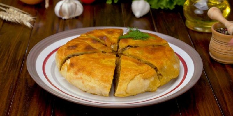 Շերտավոր կարկանդակ մսով