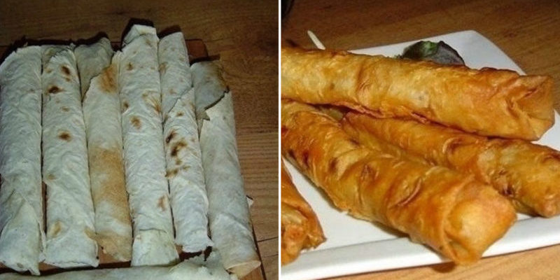 Լավաշով տաք նախուտեստ