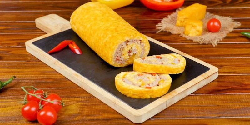 Պանրով ռուլետ աղացած մսով