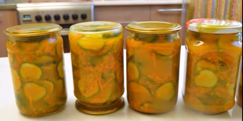 Կծու վարունգով աղցան
