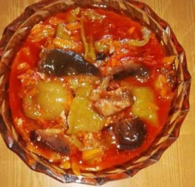 Սմբուկով աղցան ձմռան համար