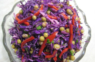 Կարմիր կաղամբով աղցան