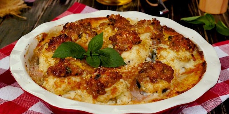  Աղացած մսով լցոնած դդմիկ