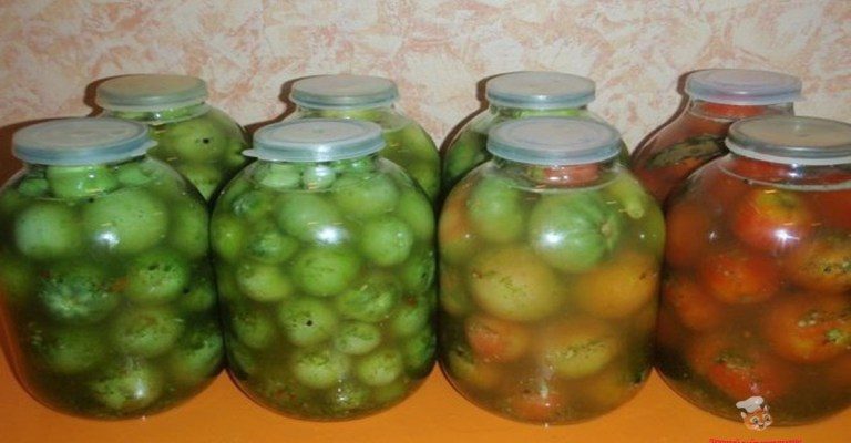 Թթու կանաչ լոլիկ
