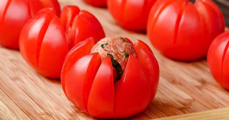 Դդմիկով լցոնած լոլիկ
