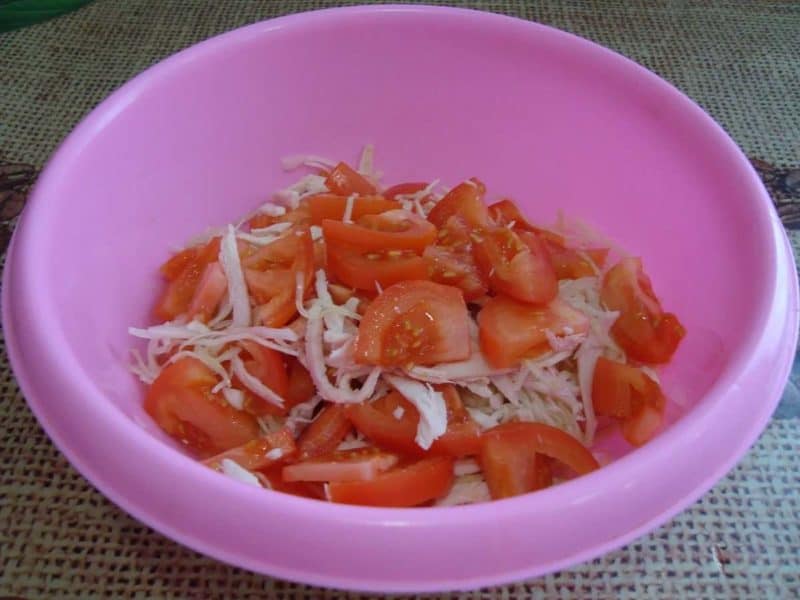 Հավի մսով աղցան