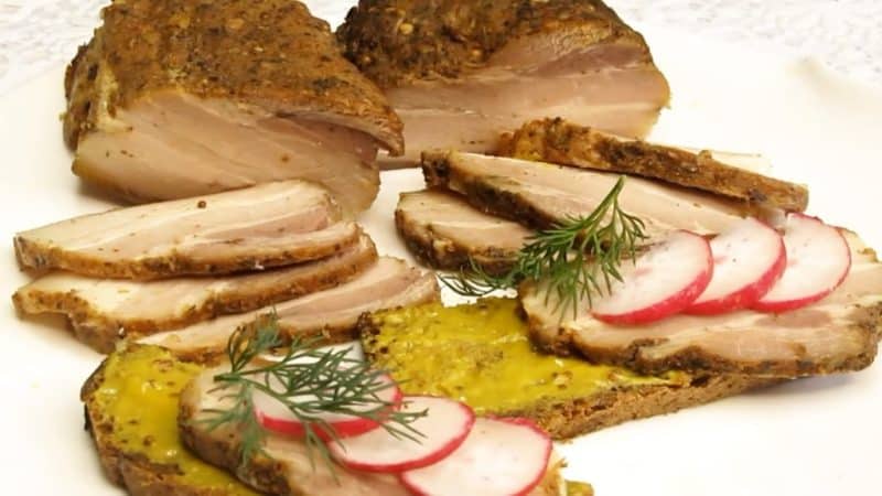 Խոզի կրծքի միս ջեռոցում