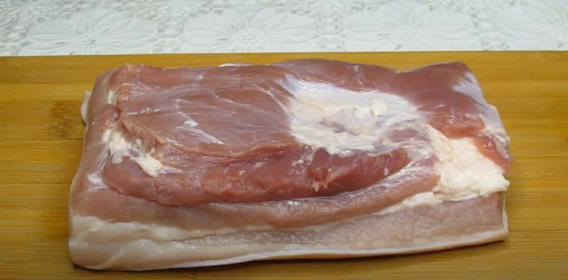 Խոզի կրծքի միս ջեռոցում