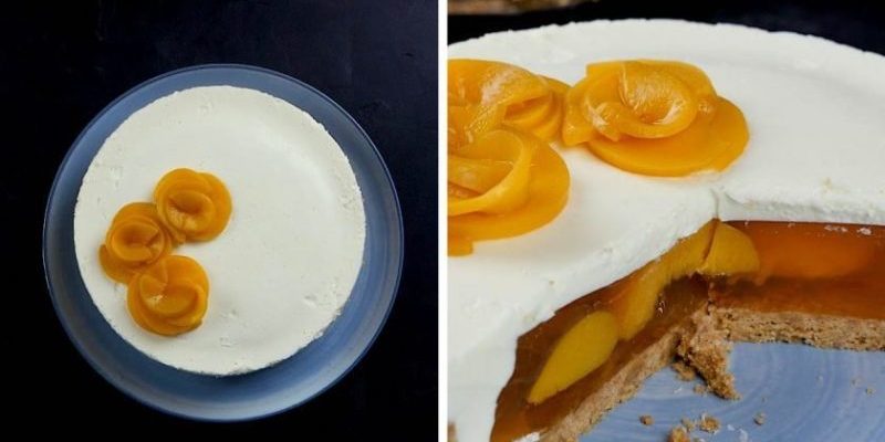 Դեղձի ժելեով տորթ