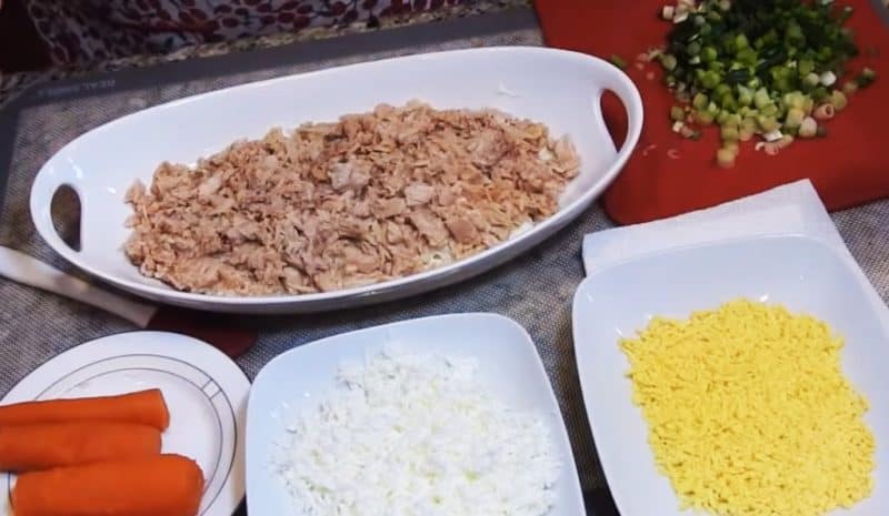 Միմոզա աղցան