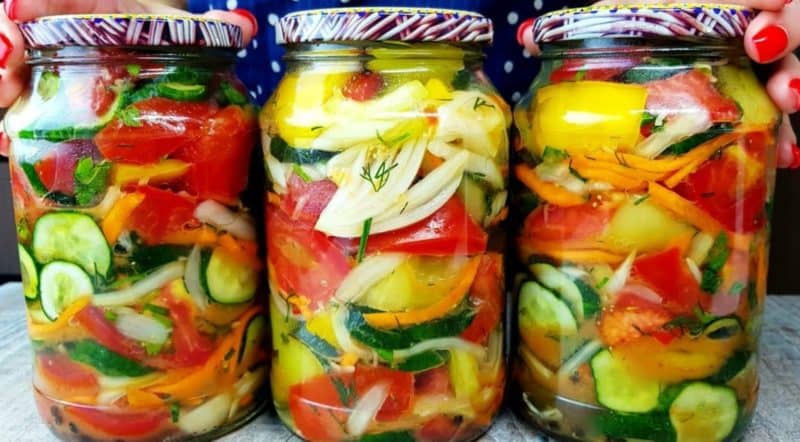 Աղցան ամառային գույներ