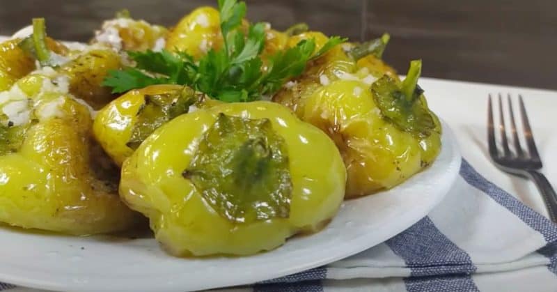 Բուլղարական պղպեղ սխտորով
