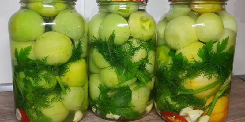 Կանաչ լոլիկի մարինադ