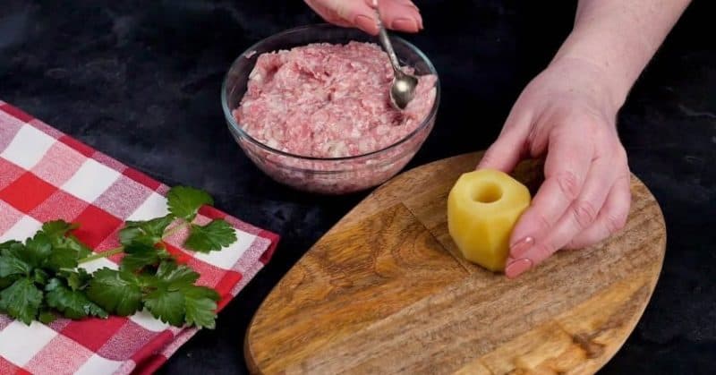 Մսով լցոնած կարտոֆիլ