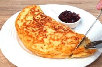 Կաթնաշոռով ձվածեղ