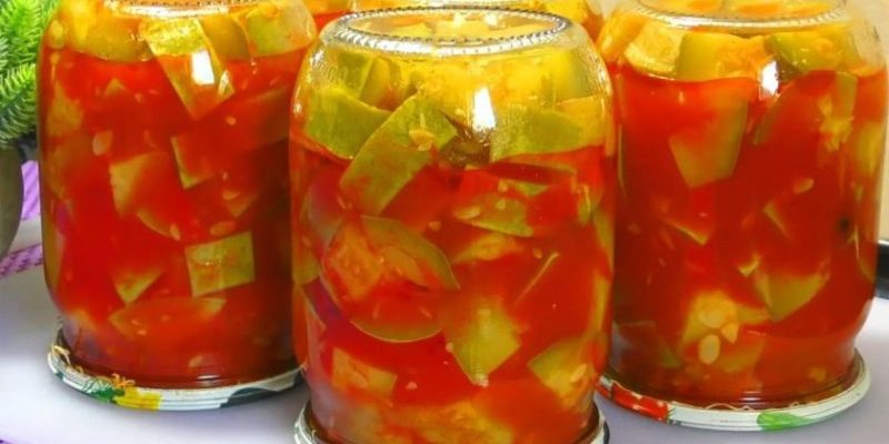 Դդմիկը լոլիկի հյութով