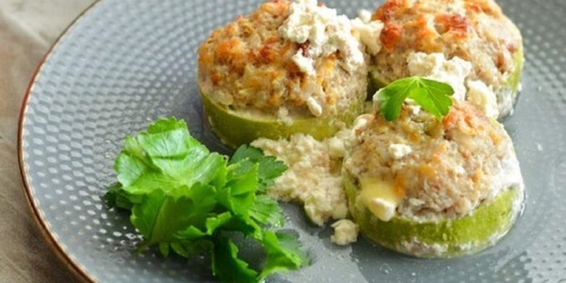 Լցոնած դդմիկ ջեռոցում