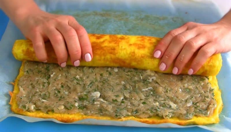 Ձվածեղով ռուլետ