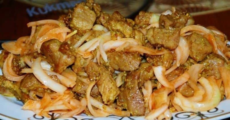 Խոզի միսը գարեջրով