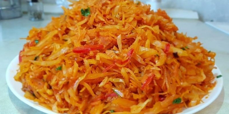 շոգեխաշած կաղամբ